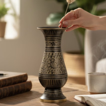 Ваза из латуни тёмная  (14см)