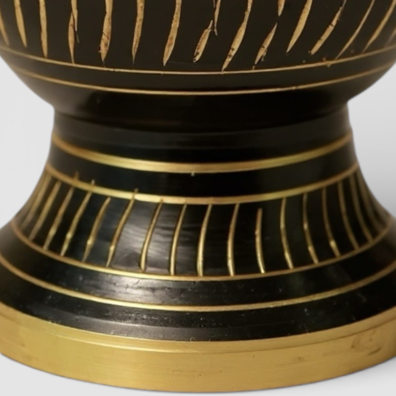 Ваза из латуни тёмная  (14см)