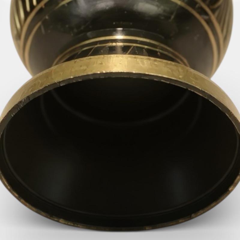 Ваза из латуни тёмная  (14см)