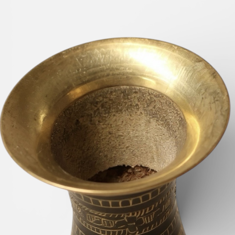 Ваза из латуни тёмная  (14см)