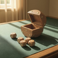 Набор игральных костей (Дерево)