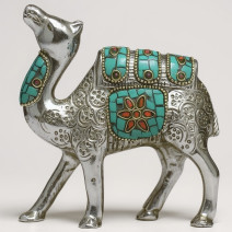 Верблюд металл с инкрустацией зеленый (10см) Верблюд металл с инкрустацией зеленый (10см)