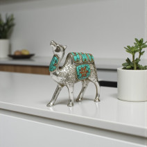 Верблюд металл с инкрустацией зеленый (10см) Верблюд металл с инкрустацией зеленый (10см)