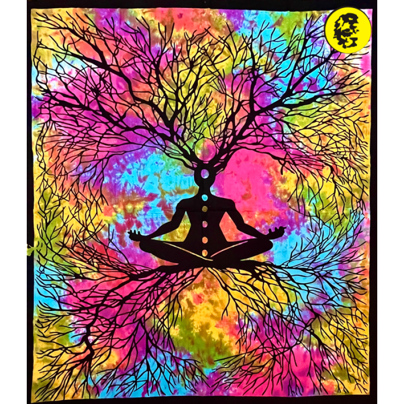 Панно хлопковое из Индии «Медитация»  210*240см #32