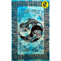 Панно хлопковое из Индии  «Драконы Инь-Ян» 140*210см #31