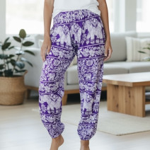 Штаны индийские легкие фиолетовые Штаны индийские легкие фиолетовые