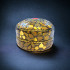 Шкатулка с камнями коричневая (d=50mm) индийская