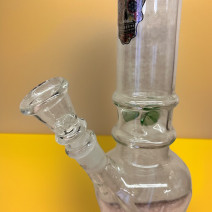 Бонг «Classic glass» (26см) прозрачный с зеленым