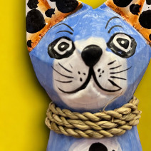 Кошка синяя из Индонезии (15см)