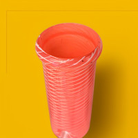 Бонг «Color Big» два перколятора персиковый (32см)