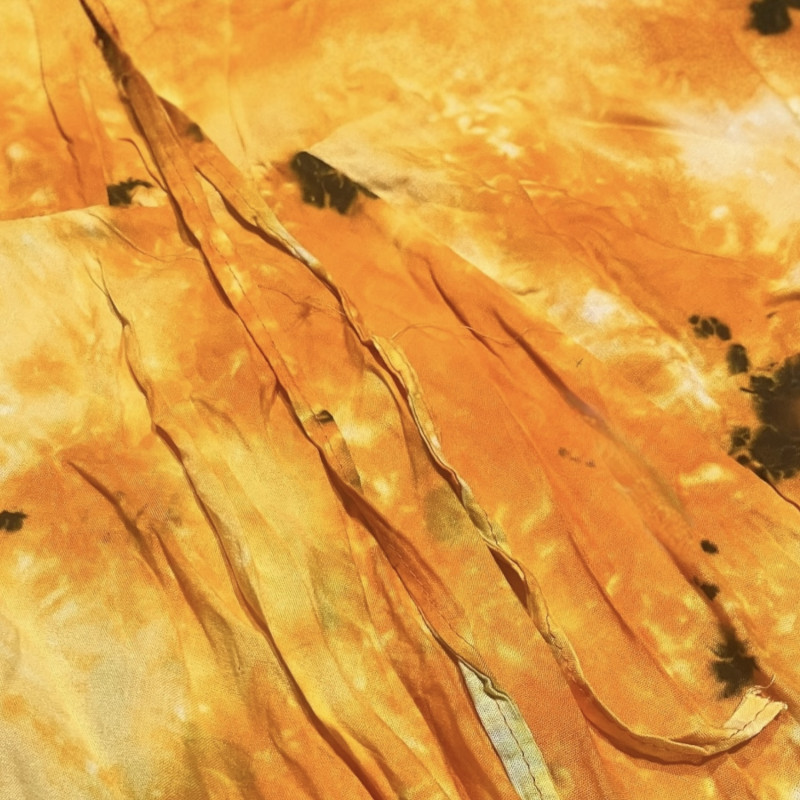 Штаны индийские легкие тай-дай желтные