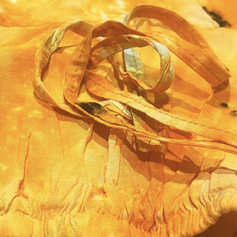 Штаны индийские легкие тай-дай желтные