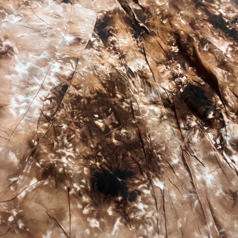 Штаны индийские легкие тай-дай коричневые