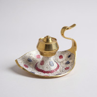 Подставка для благовоний латунная роспись