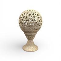 Подсвечник резной камень высокий