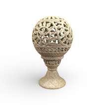 Подсвечник резной камень высокий Подсвечник резной камень высокий