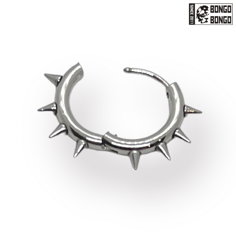 Серьга Steel кликер с шипами (2.5*10мм) | 1шт.