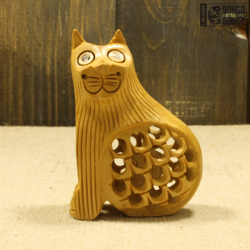Кошка из орехового дерева #4