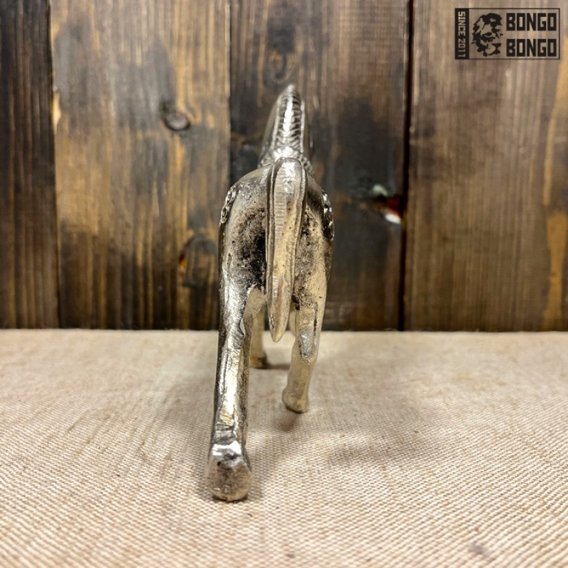 Конь из латуни с гравировкой (15см)